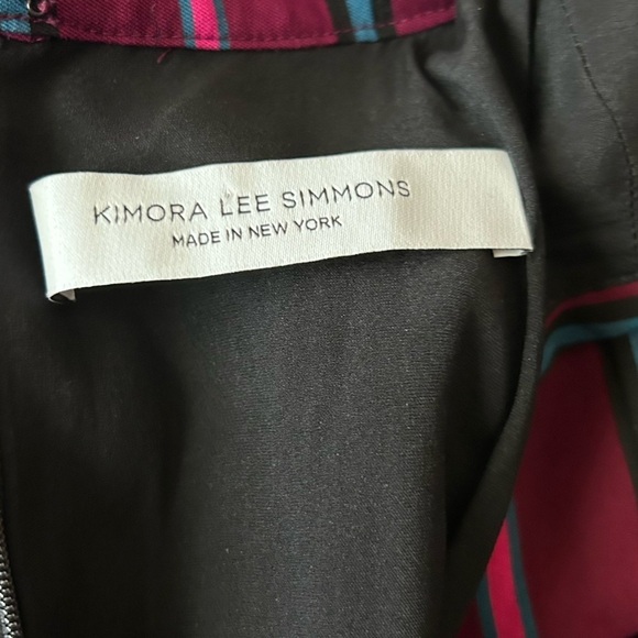 Kimora Lee Simmons Striped Ruffle Sleeve Mini Dress Sz 8 - Picture 9 of 10